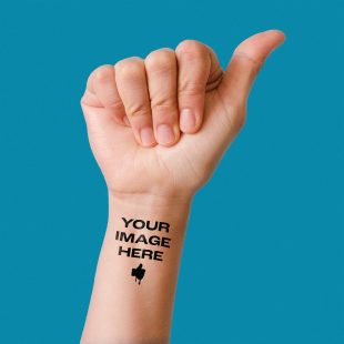 Your Image Here Tattoo on wrist
