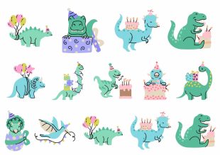 Juhlista syntymäpäivääsi siirtotatuoinneilla Like inkiltä + dinosauruksilla.